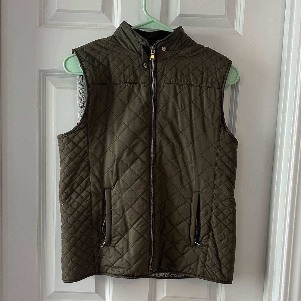 Miami Olive Quilted Vest